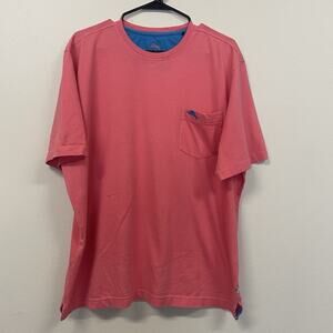 Tommy Bahama Shirt Men’s Size Large T-Shirt Short Sleeve Pocket Tee Logo Supima